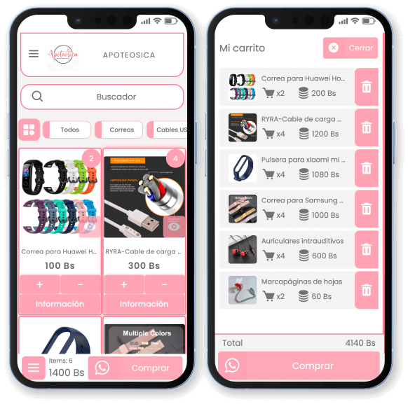 Crea tu catálogo digital de Accesorios