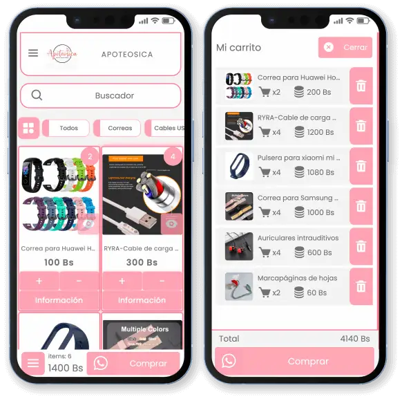 Crea tu catálogo digital de Accesorios