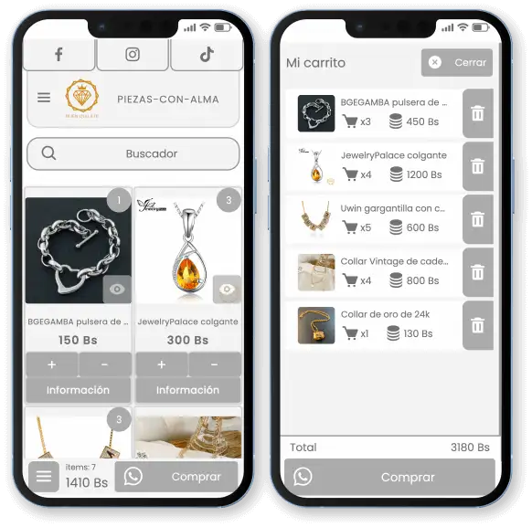 Crea tu catálogo digital de Joyería