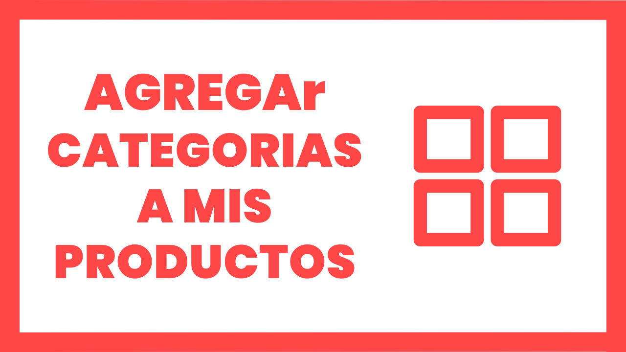 Agregar categorias a tu catalogo